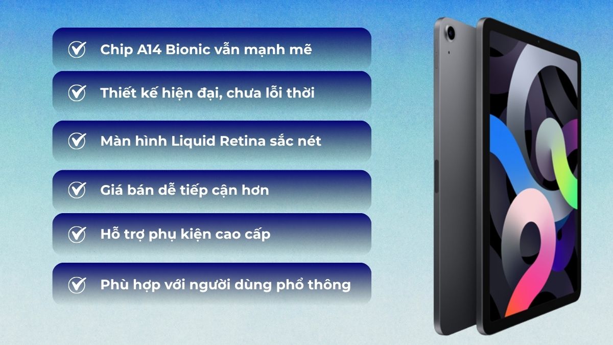 Vì sao iPad Air 4 vẫn được tìm kiếm nhiều?