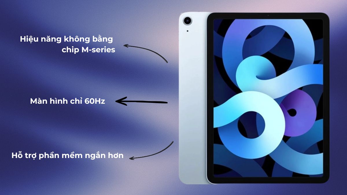 Điểm hạn chế của iPad Air 4 vào thời điểm hiện tại