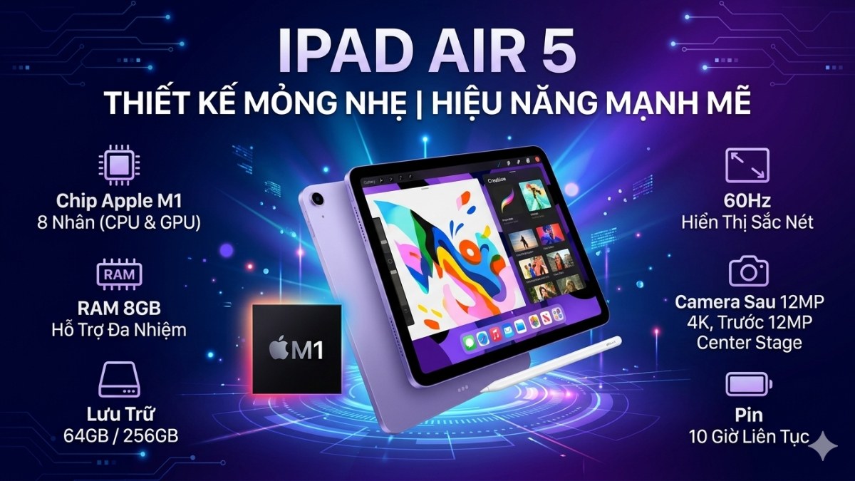Thông số kỹ thuật của iPad Air 5