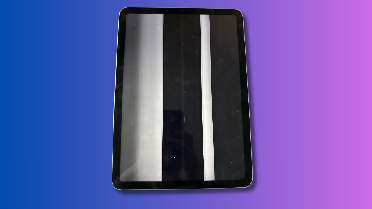 Màn hình iPad bị sọc đen
