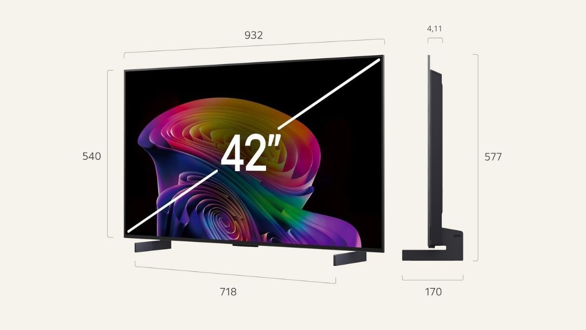Kích thước tivi 42 inch dài rộng bao nhiêu?