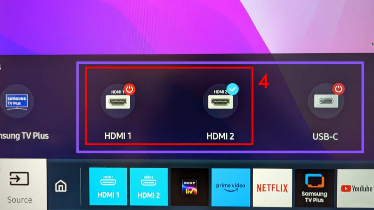 Kết nối đầu thu với tivi Samsung bằng HDMI