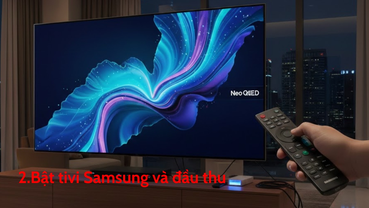 Kết nối đầu thu với tivi Samsung bằng cổng AV (đối với tivi đời cũ)