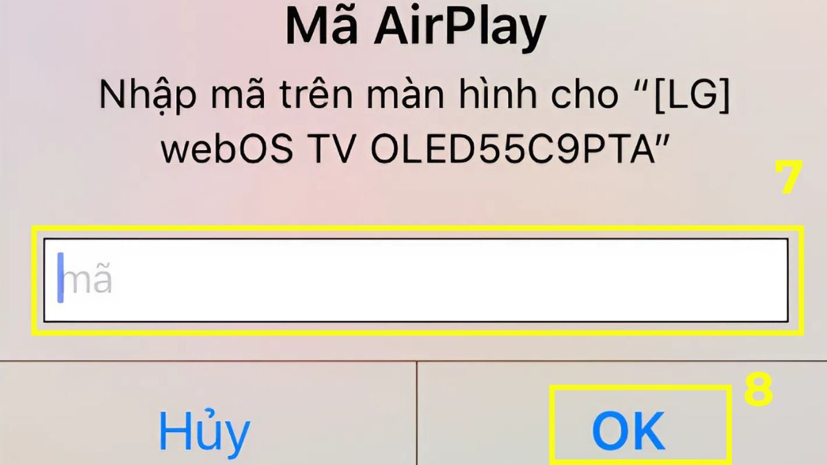 Kết nối điện thoại iPhone với tivi LG thông qua AirPlay