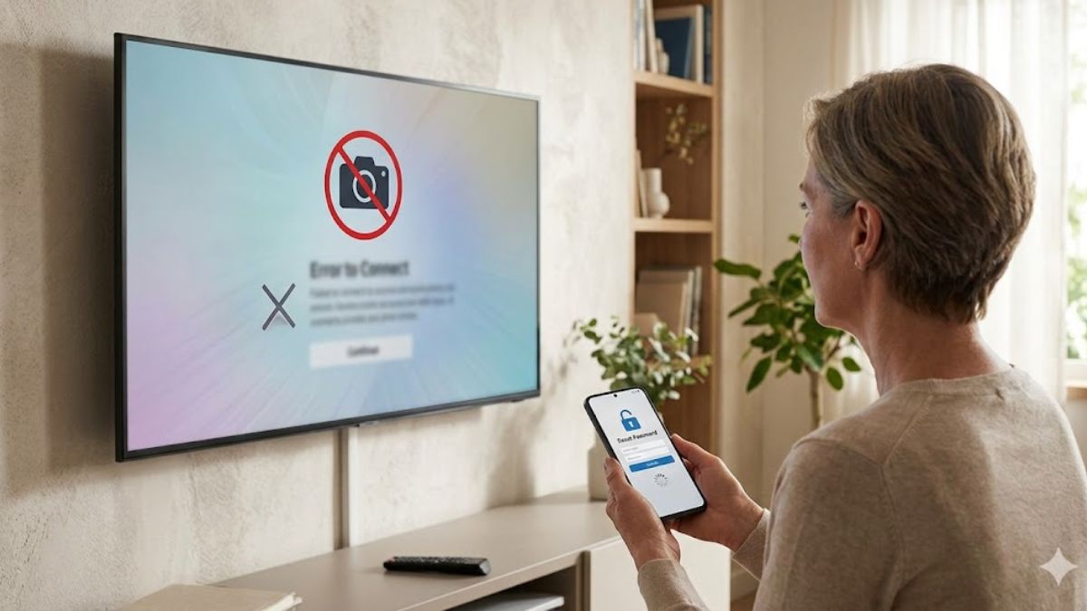Lỗi Không đăng nhập được camera trên TV