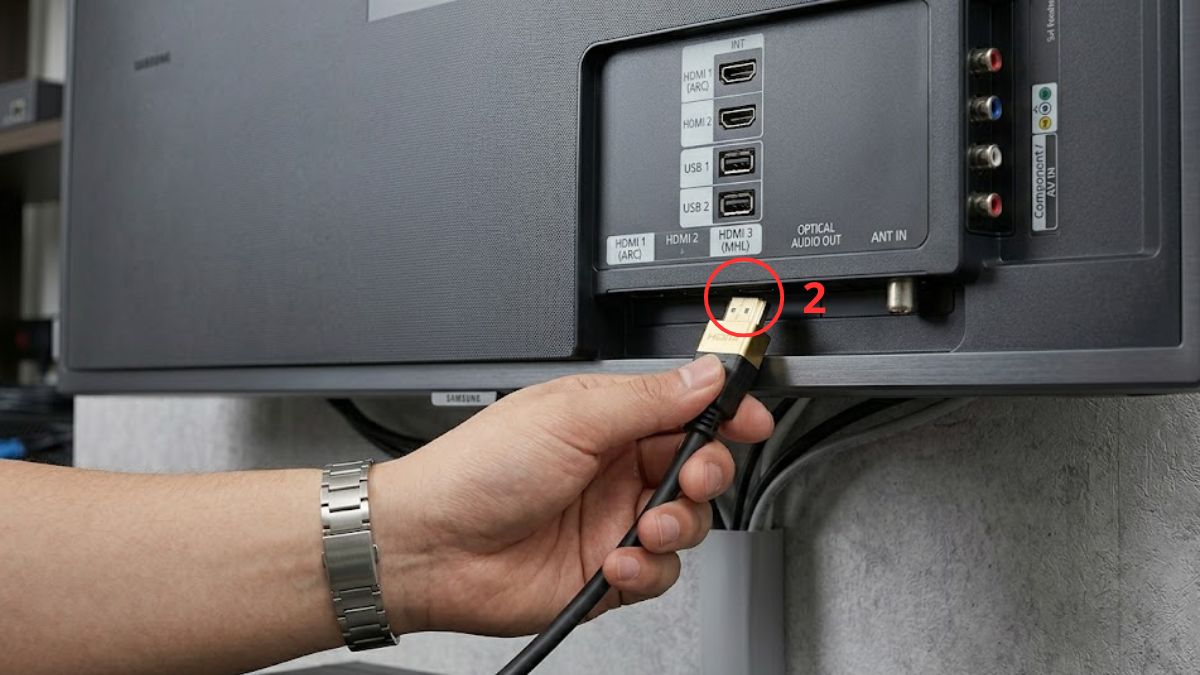 Kết nối camera với tivi Samsung thông qua đầu ghi