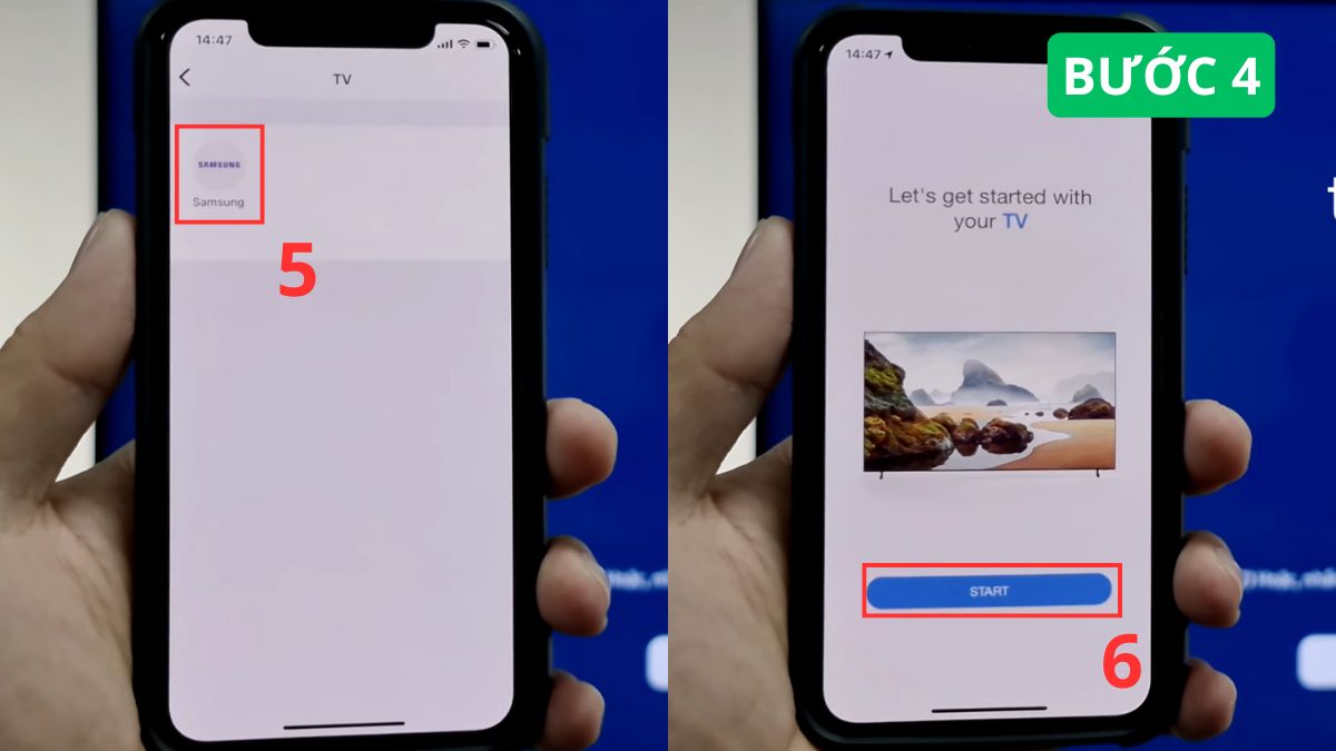 Sử dụng ứng dụng Samsung SmartThings/Smart View kết nối iPhone với tivi Samsung