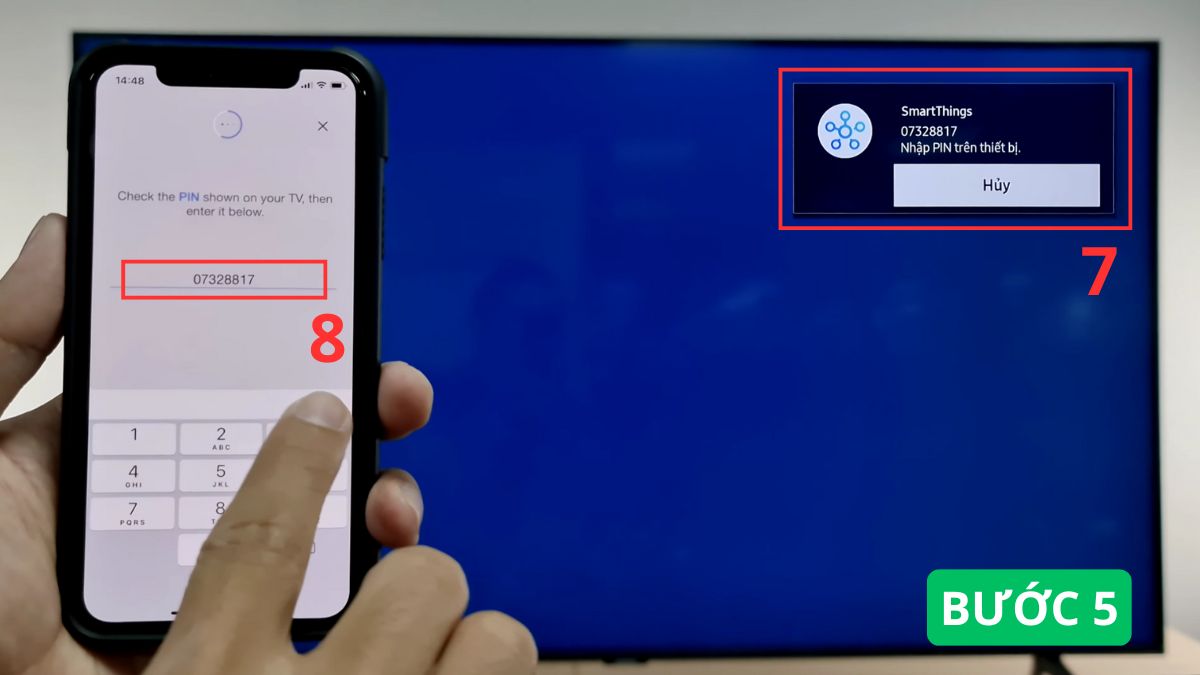 Sử dụng ứng dụng Samsung SmartThings/Smart View kết nối iPhone với tivi Samsung