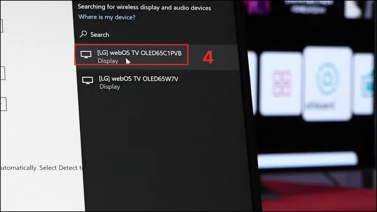 Kết nối tivi LG với laptop hệ điều hành Windows