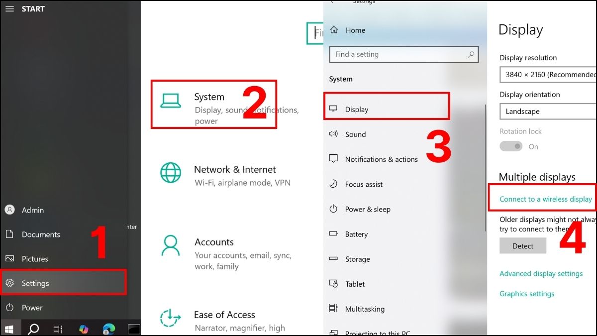Kết nối tivi LG với laptop không dây qua Screen Share