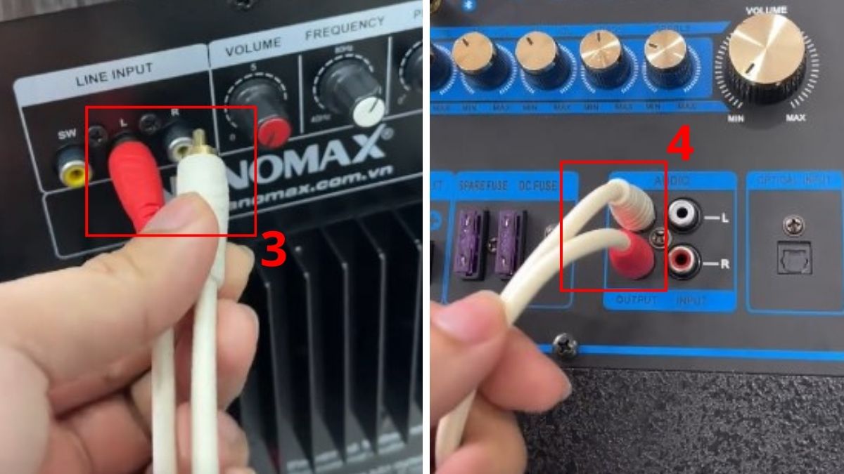 Cách kết nối tivi Sony với loa kéo không dây thông qua đầu Karaoke/Thiết bị trung gian