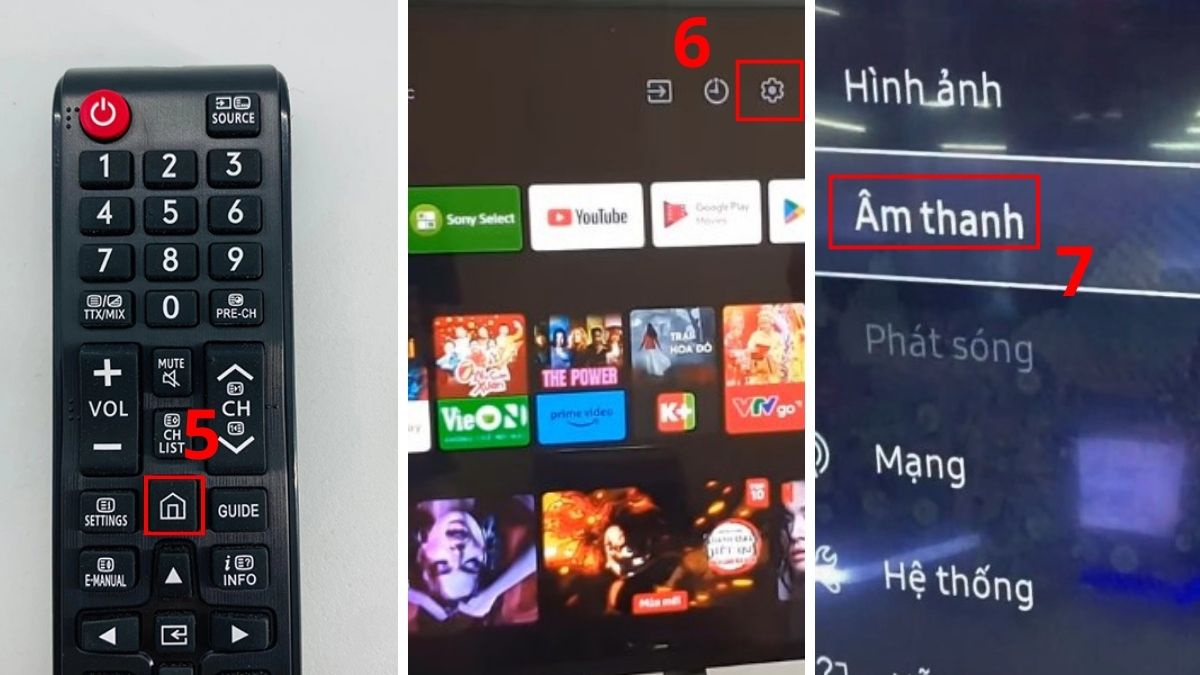 Cách kết nối tivi Sony với loa kéo không dây thông qua đầu Karaoke/Thiết bị trung gian