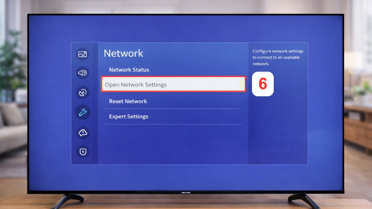 Kết nối mạng bằng dây LAN cho tivi Samsung đời cũ 