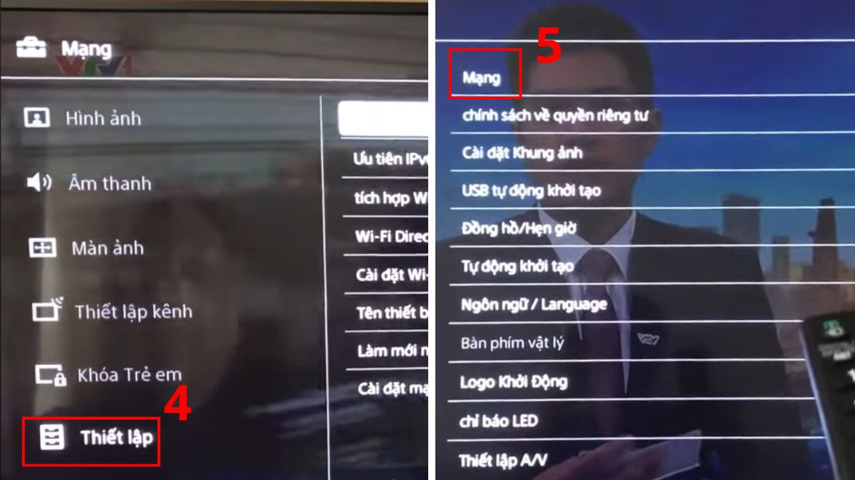 Cách kiểm tra tivi Sony đời cũ có hỗ trợ kết nối WiFi hay không
