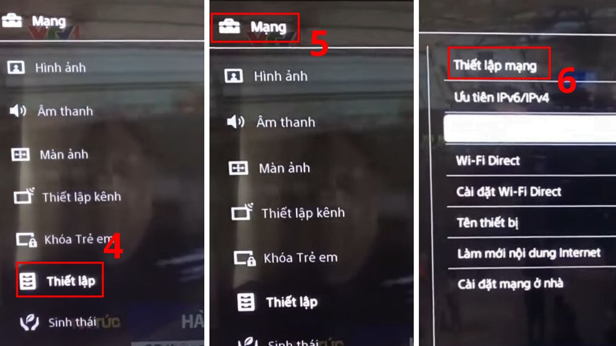 Cách kết nối WiFi cho tivi Sony đời cũ có hỗ trợ WiFi sẵn