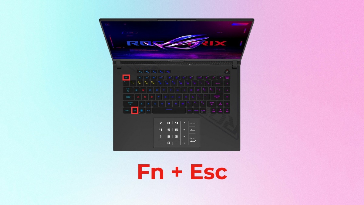 Sử dụng phím tắt để khóa bàn phím laptop ASUS