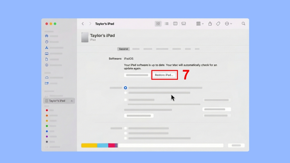 Cách khôi phục cài đặt gốc iPad bằng máy tính