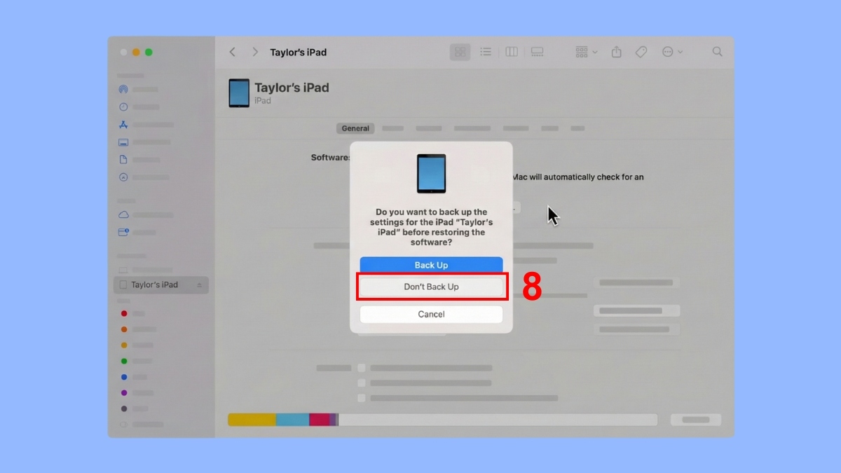Cách khôi phục cài đặt gốc iPad bằng máy tính
