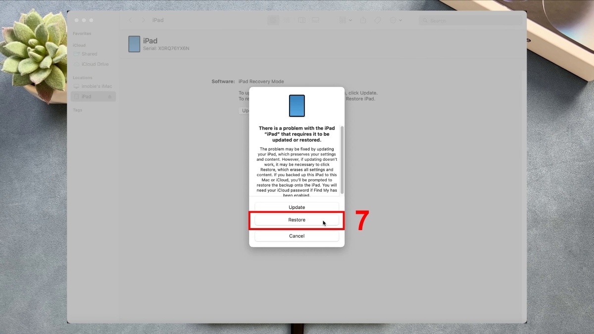 Cách khôi phục cài đặt gốc iPad khi bị vô hiệu hóa
