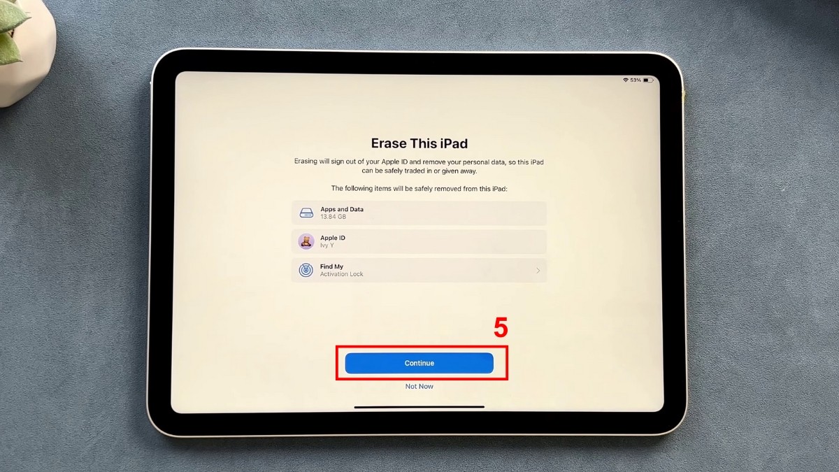 Cách khôi phục cài đặt gốc iPad trực tiếp trên máy