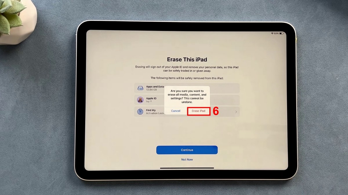 Cách khôi phục cài đặt gốc iPad trực tiếp trên máy