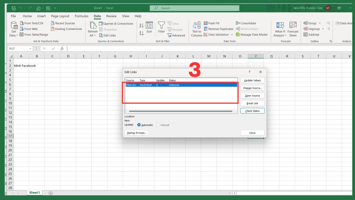 Thường xuyên kiểm tra Edit Links