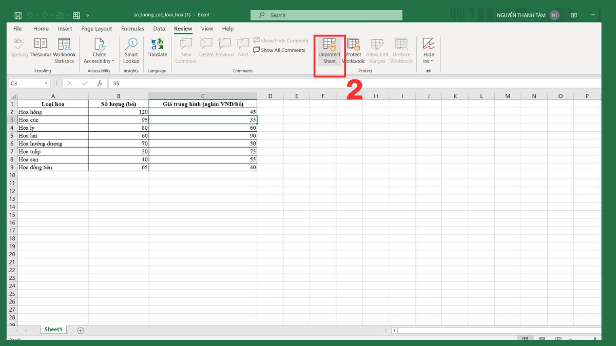 Kiểm tra và tắt chế độ bảo vệ file