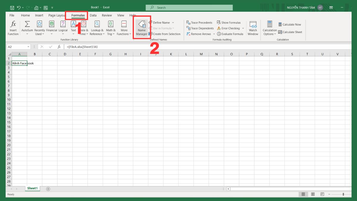 Xóa link ẩn trong Name Manager