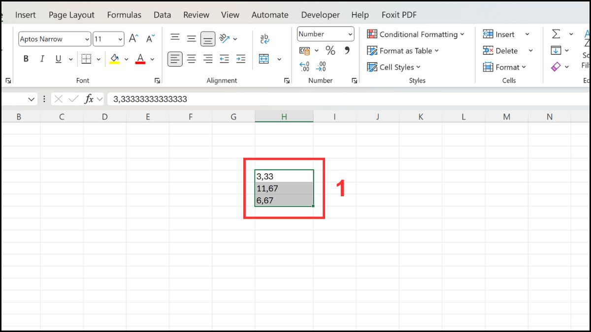 Sử dụng Text Format cho dữ liệu đặc biệt