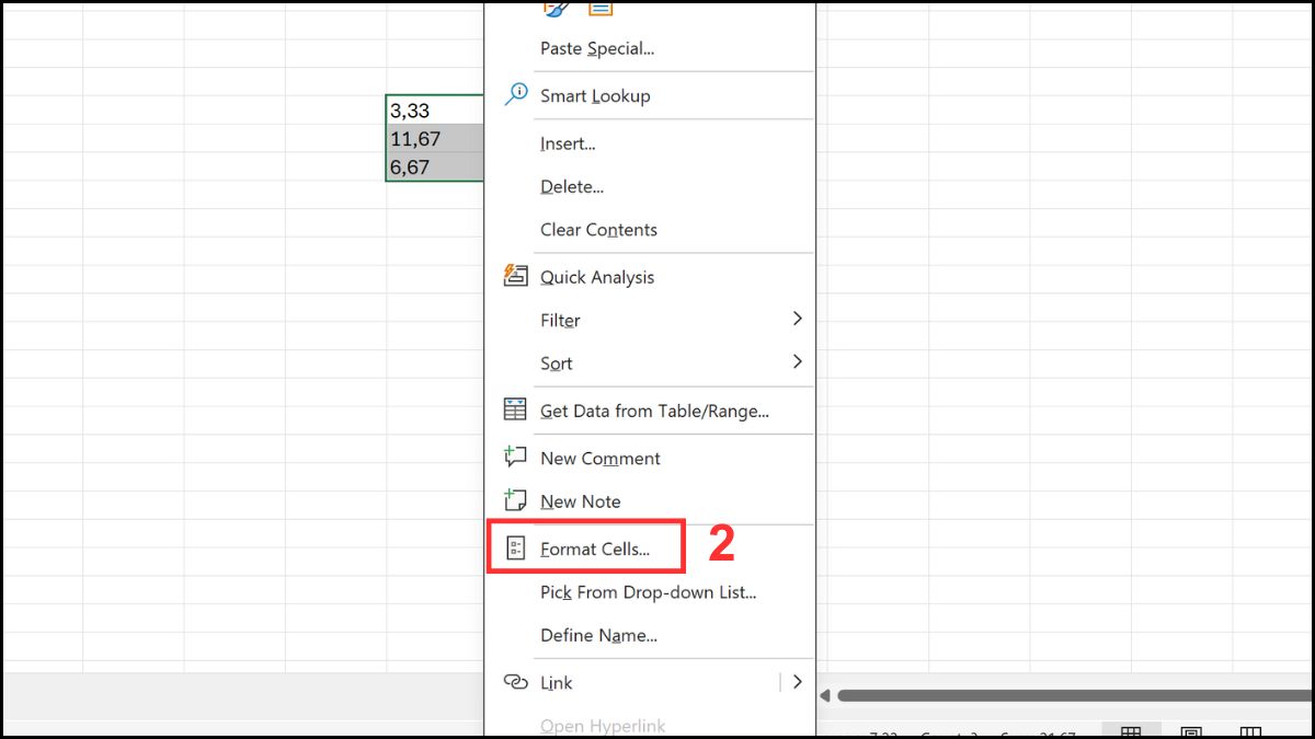 Sử dụng Text Format cho dữ liệu đặc biệt