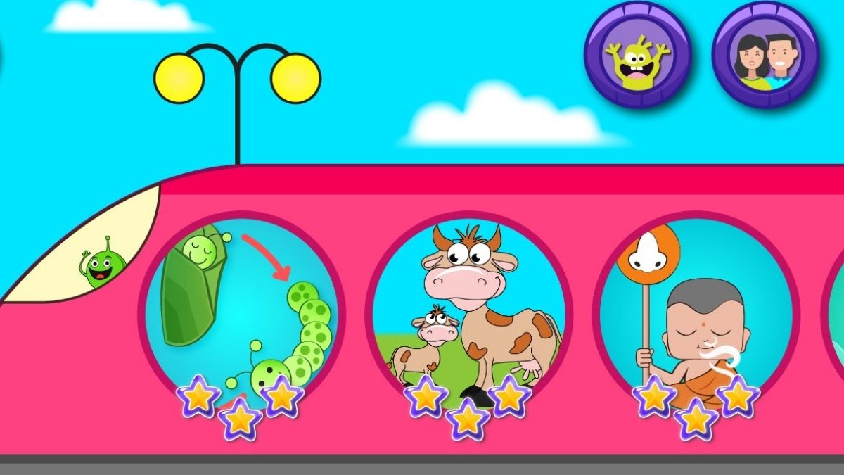 Giao diện và trải nghiệm từ người dùng của trò chơi Kids Games Learning Science