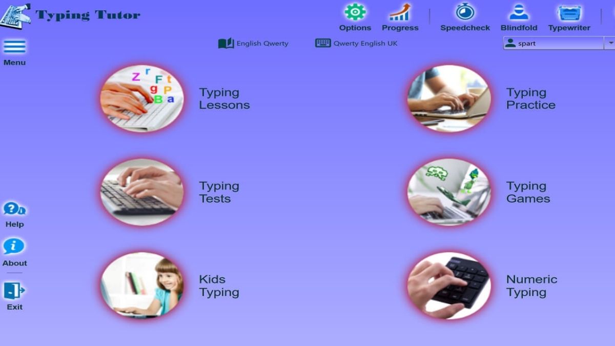 Phần mềm Kiran's Typing Tutor