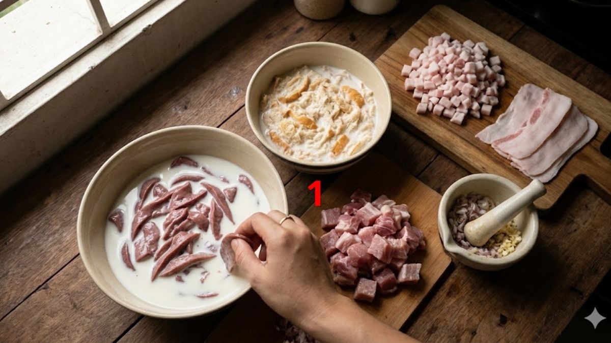 Sơ chế nguyên liệu làm pate