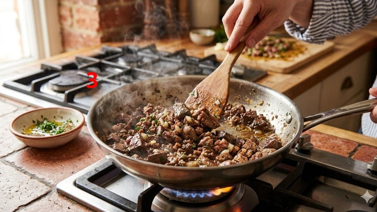 Xào sơ nguyên liệu