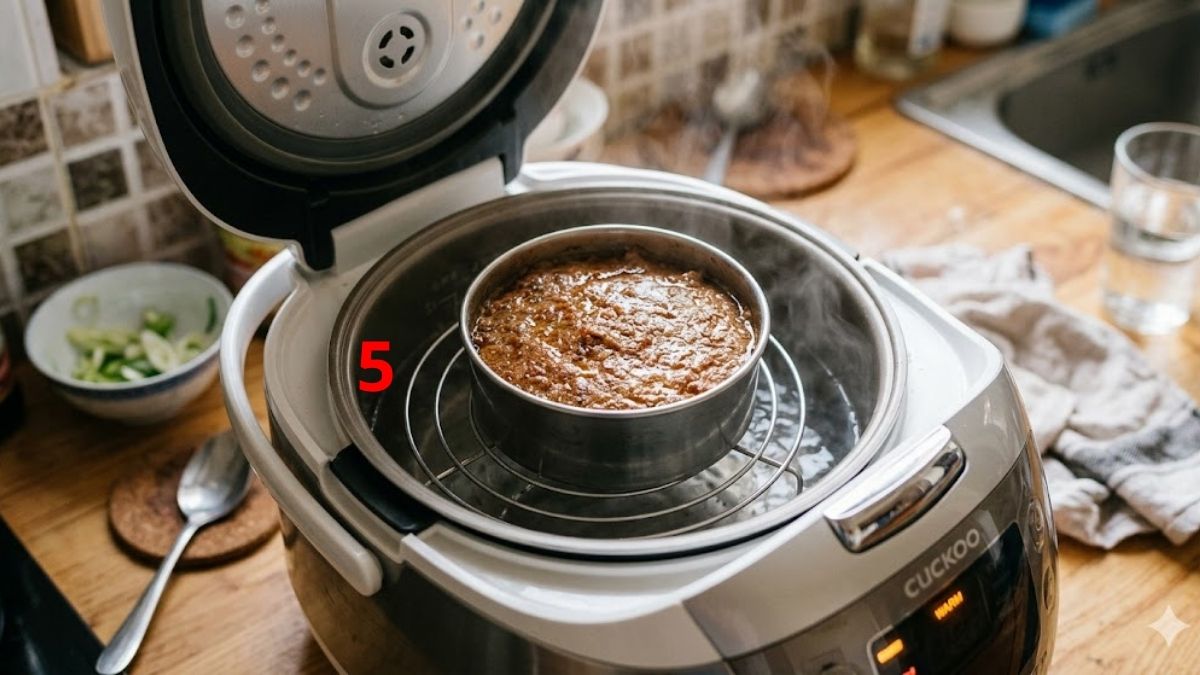 Hấp pate bằng nồi cơm điện