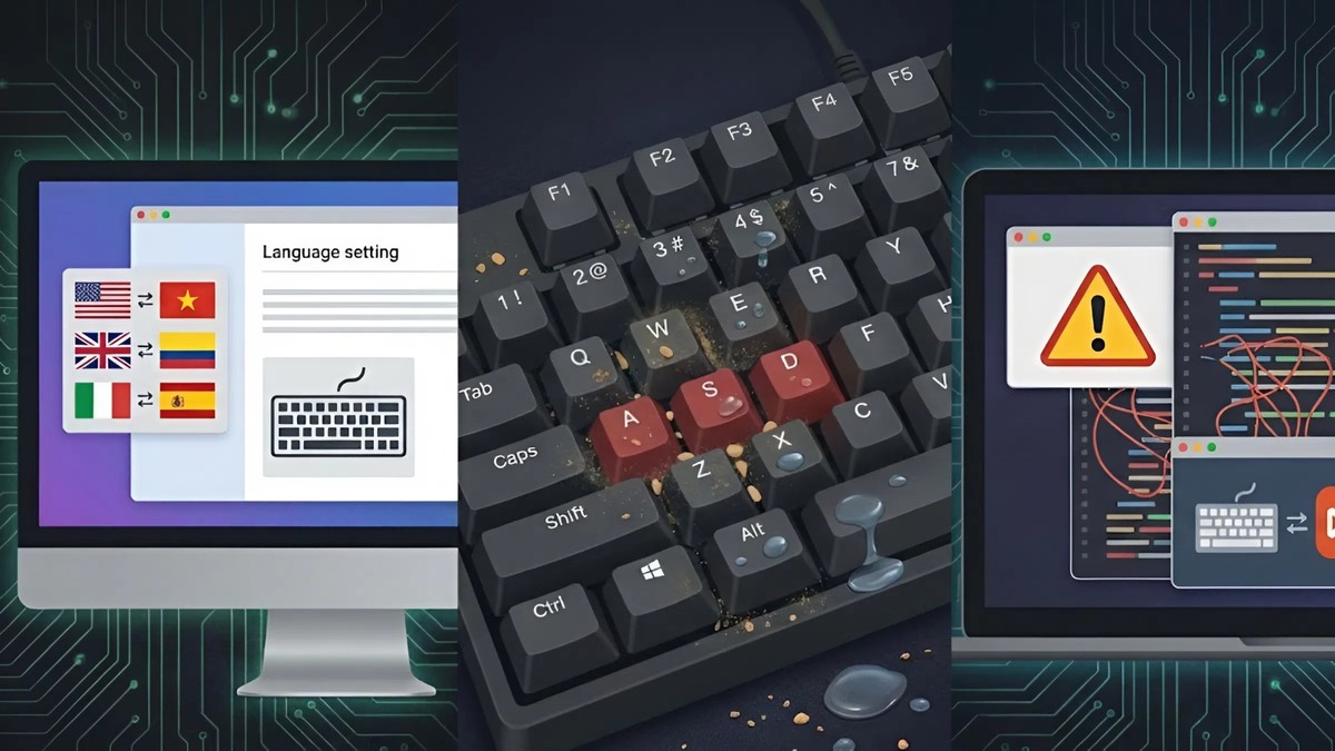 Nguyên nhân khiến bàn phím máy tính bị loạn chữ