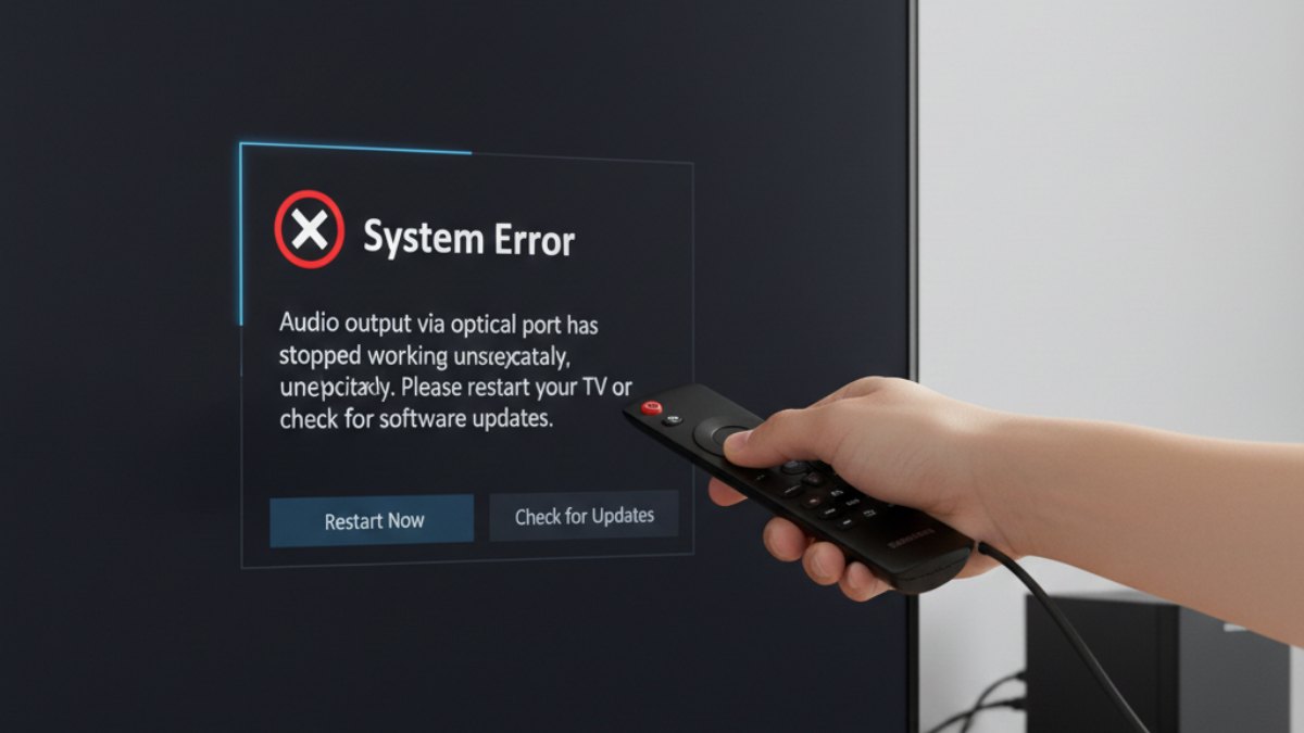 Phần mềm hệ thống tivi Samsung gặp lỗi