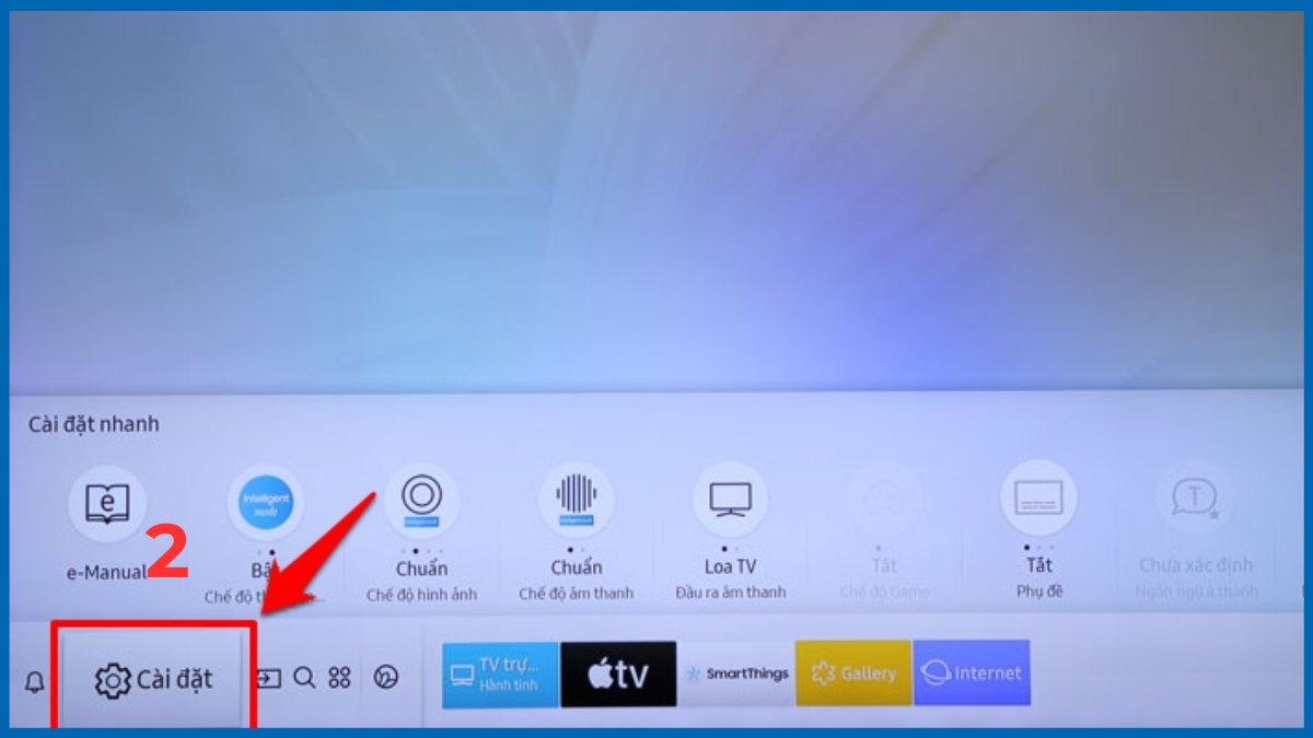 Cài đặt lại đầu ra âm thanh trên tivi Samsung