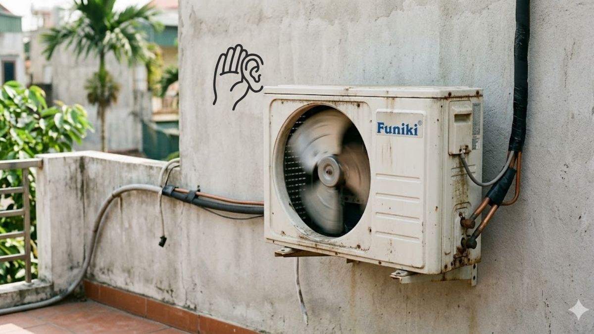 Kiểm tra lốc máy và quạt để khắc phục lỗi E3 trên điều hòa Funiki