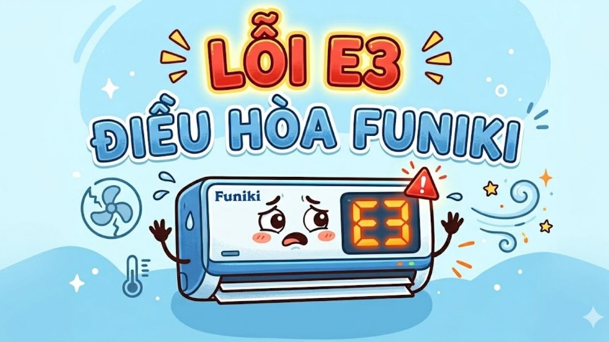 Cách sửa lỗi E3 điều hòa Funiki nhanh chóng từ thợ sửa máy lạnh