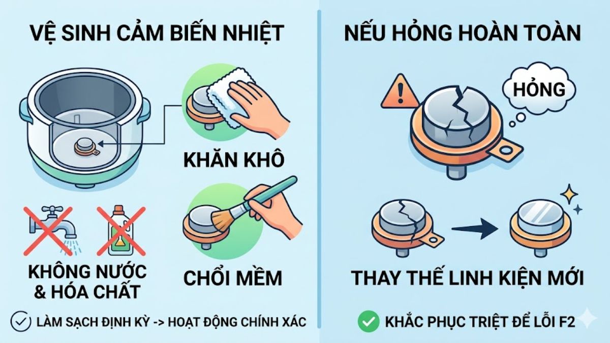 Vệ sinh cảm biến nhiệt