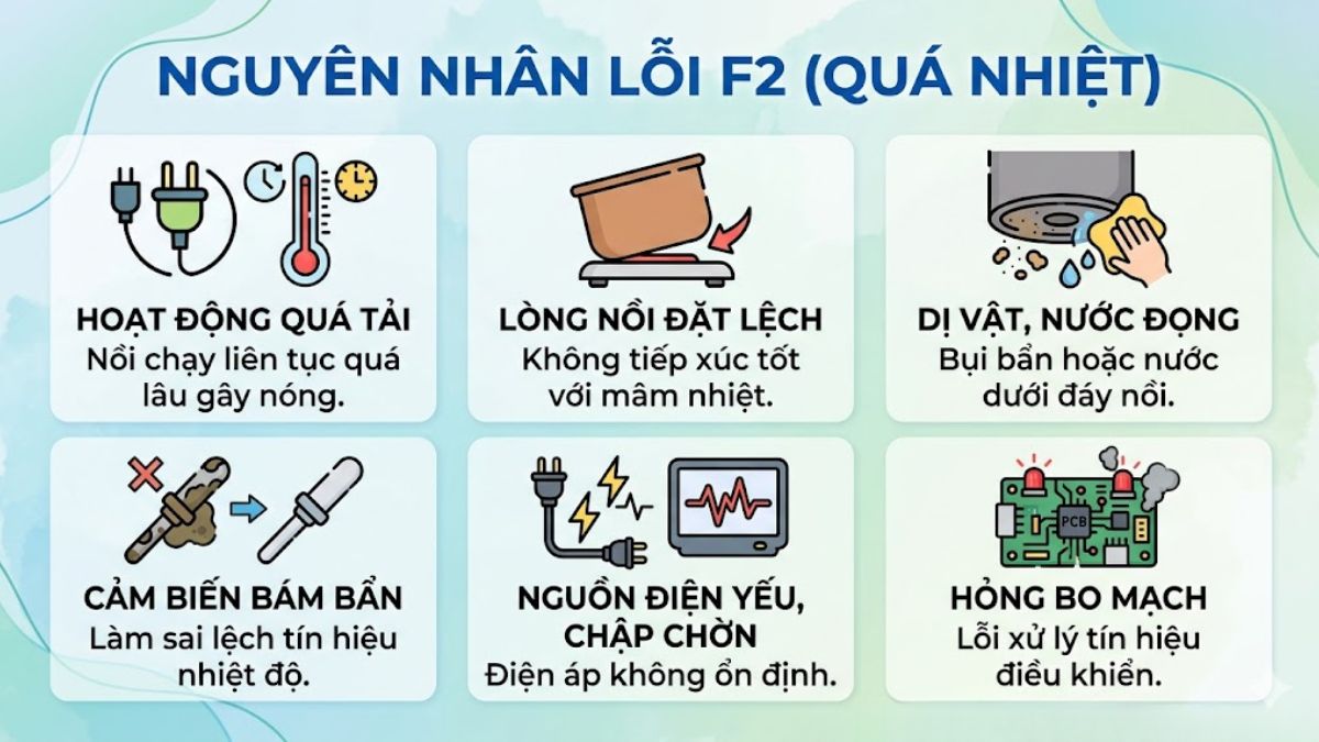 Các trường hợp xuất hiện lỗi F2