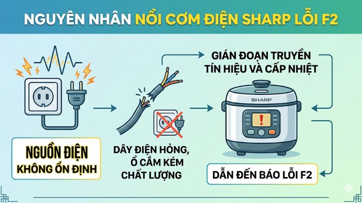 Dây điện, nguồn điện không ổn định