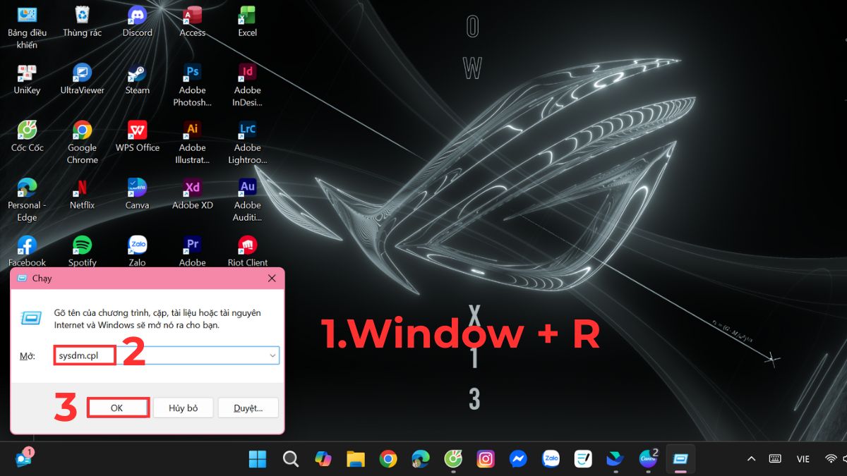 Thay đổi bộ nhớ ảo (Virtual Memory)