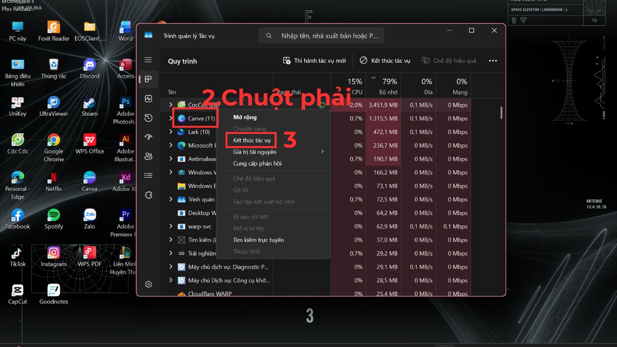 Tắt các ứng dụng chạy nền không cần thiết