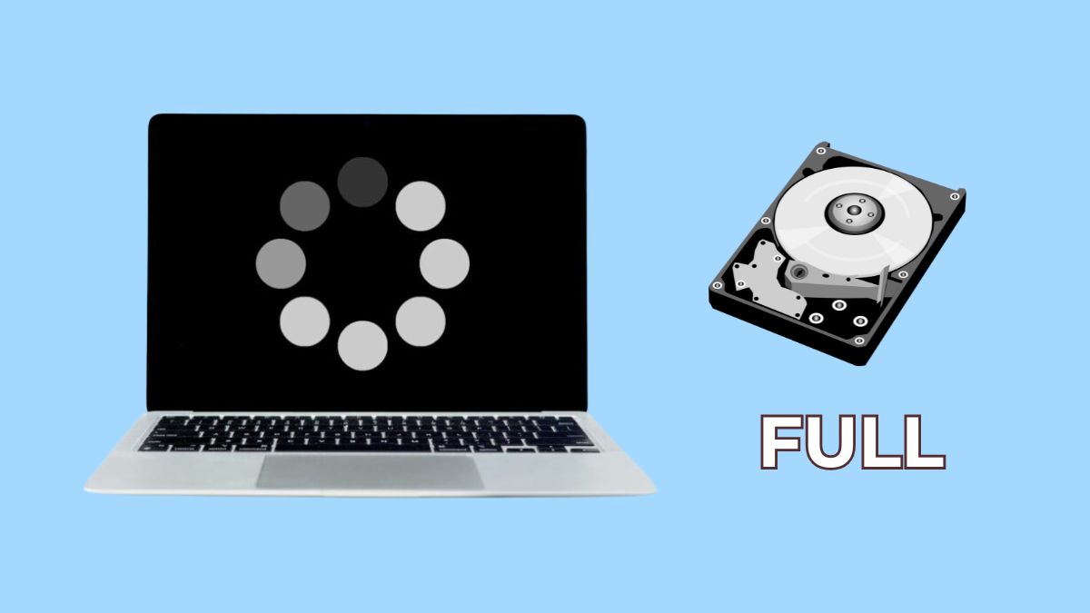 Biểu hiện cho thấy ổ cứng đang Full Disk 100%