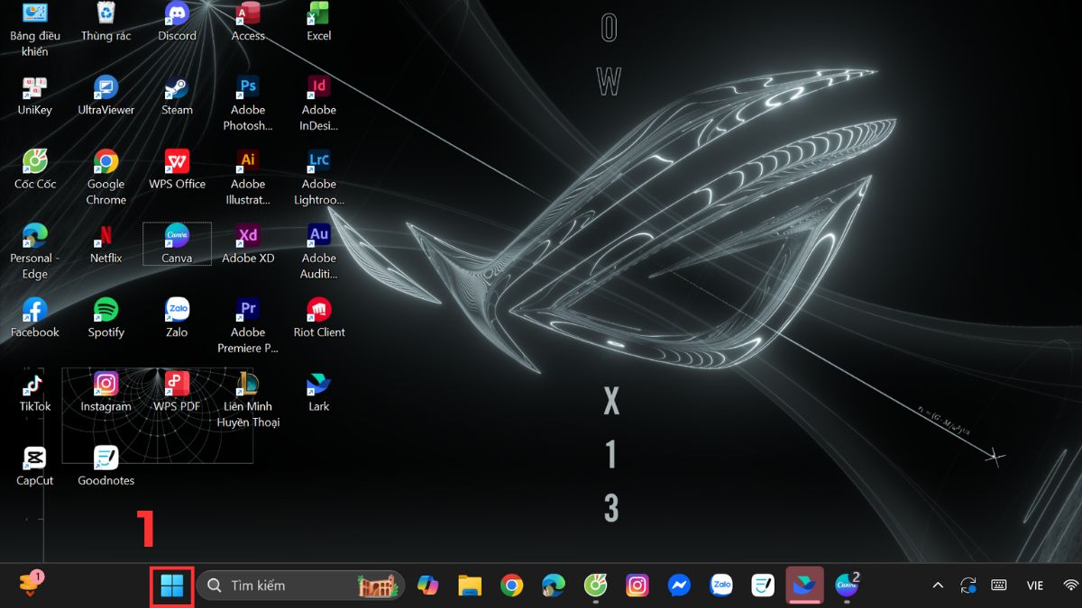 Khởi động lại máy tính để xử lý lỗi full disk 100%