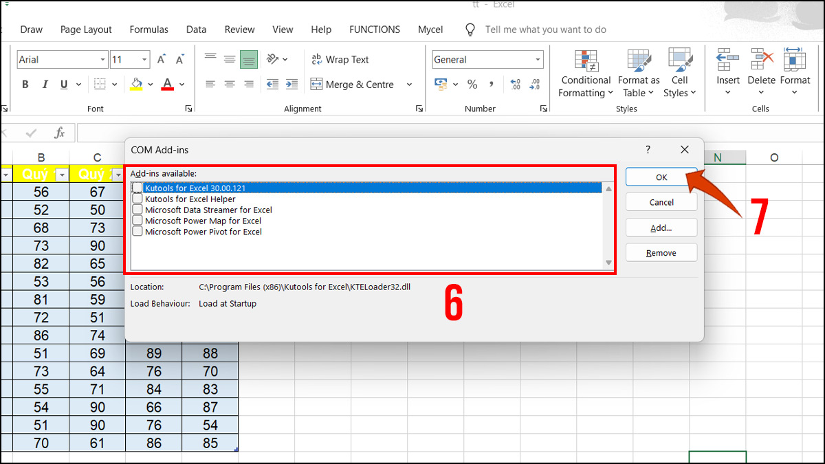 Tắt các Add-in/Plug-in gây xung đột để sửa lỗi has stopped working