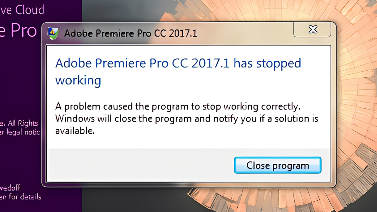 File hệ thống hoặc file ứng dụng bị hỏng gây ra lỗi has stop working