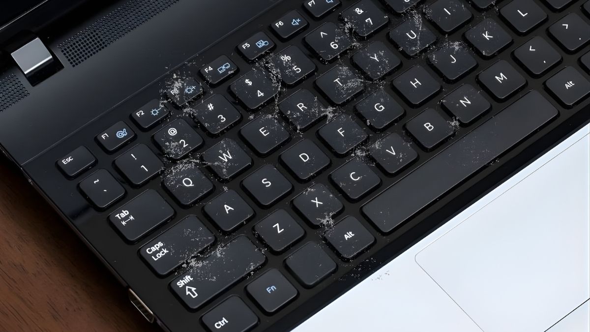 Bàn phím Lenovo có thể gặp vấn đề hoạt động do mắc dị vật